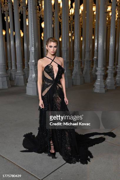 Stella Maxwell attends the 2023 LACMA Art+Film Gala, Presented By Gucci at Los Angeles County Museum of Art on November 04, 2023 in Los Angeles,...