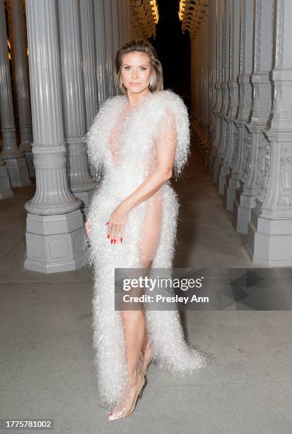 Heidi Klum attends the 2023 LACMA Art+Film Gala, Presented By Gucci at Los Angeles County Museum of Art on November 04, 2023 in Los Angeles,...