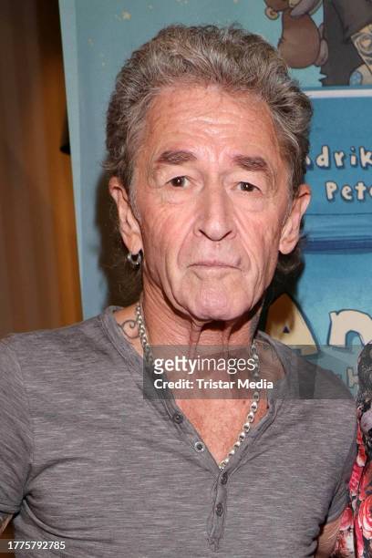 Peter Maffay during a signing session at Bergedorf shopping mall on November 11, 2023 in Hamburg, Germany.