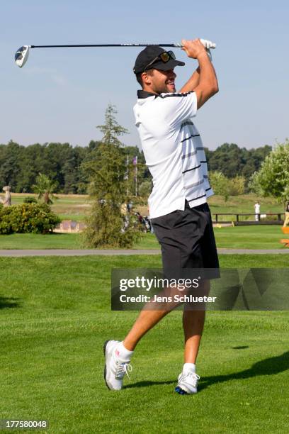Michael Ballack takes part in the 6th GRK Golf Charity Masters at Golf & Country Club Leipzig on August 24, 2013 in Leipzig, Germany.