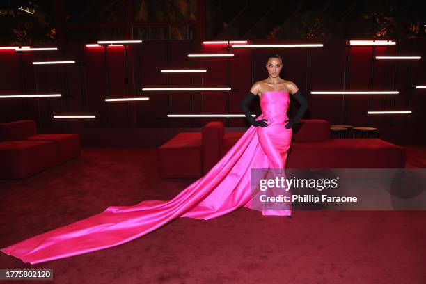 Kim Kardashian attends the 2023 LACMA Art+Film Gala, Presented By Gucci at Los Angeles County Museum of Art on November 04, 2023 in Los Angeles,...