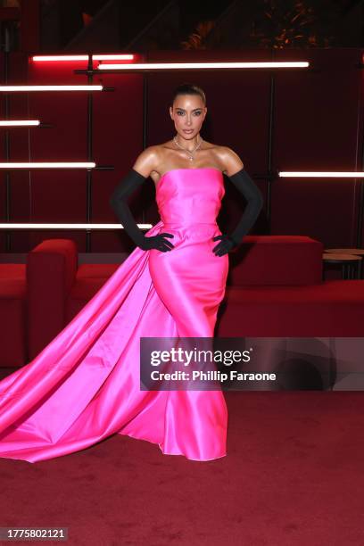 Kim Kardashian attends the 2023 LACMA Art+Film Gala, Presented By Gucci at Los Angeles County Museum of Art on November 04, 2023 in Los Angeles,...