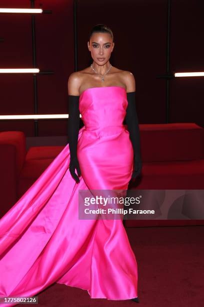 Kim Kardashian attends the 2023 LACMA Art+Film Gala, Presented By Gucci at Los Angeles County Museum of Art on November 04, 2023 in Los Angeles,...