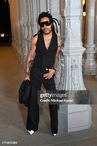 Lenny Kravitz, wearing Gucci, attends the 2023 LACMA Art+Film Gala, Presented By Gucci at Los Angeles County Museum of Art on November 04, 2023 in...