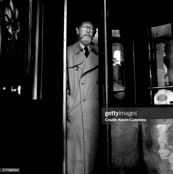 American writer Elmore Leonard at Brown's Hotel in Mayfair, London, 30th September 1988.