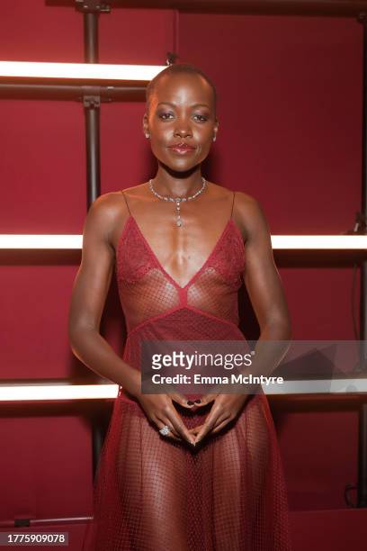 Lupita Nyong'o, wearing Gucci, attends the 2023 LACMA Art+Film Gala, Presented By Gucci at Los Angeles County Museum of Art on November 04, 2023 in...