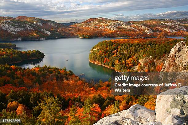 killarney lake - canada landscape stockfoto's en -beelden