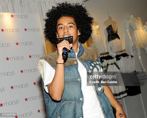 Princeton of Mindless Behavior performs at Macy's Downtown Brooklyn on August 24, 2013 in the Brooklyn borough of New York City.
