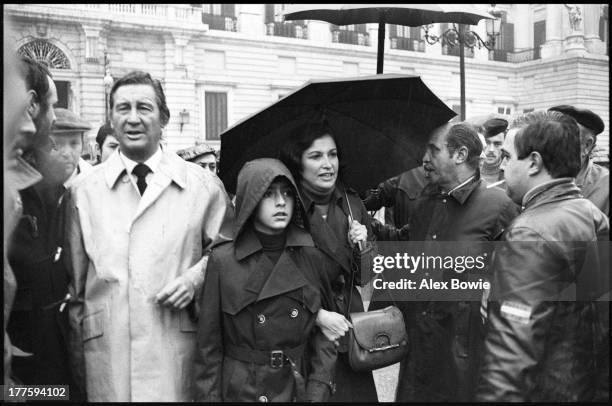 Carmen Franco, 1st Duchess of Franco and daughter of Spanish dictator General Francisco Franco, with her husband, Cristobal Martinez-Bordiu, 10th...