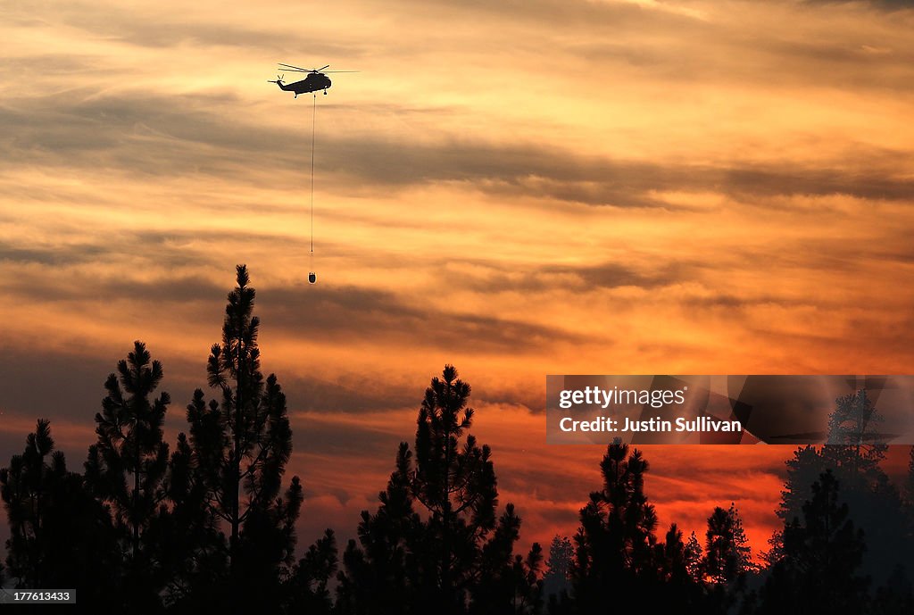 Rim Fire Continues To Burn Near Yosemite National Park