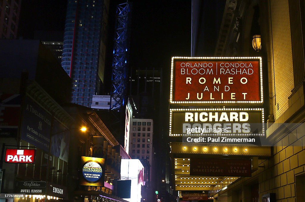 "Romeo And Juliet" On Broadway First Performance