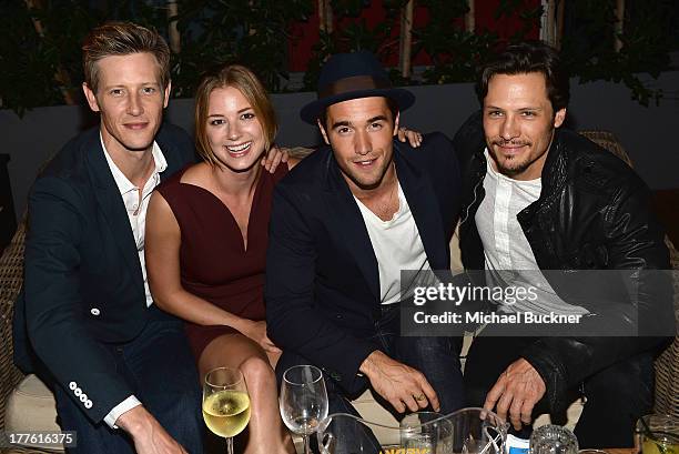 Actors Gabriel Mann, Emily VanCamp, Joshua Bowman and Nick Wechsler attend the NYLON September Issue Party hosted by NYLON, ASOS and Emily VanCamp at...