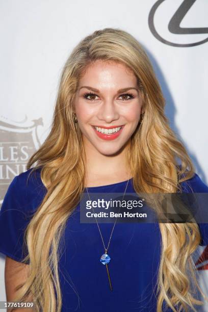 Dancer Allison Holker attends LEXUS Live on Grand hosted by Curtis Stone at the third annual Los Angeles Food & Wine Festival on August 24, 2013 in...