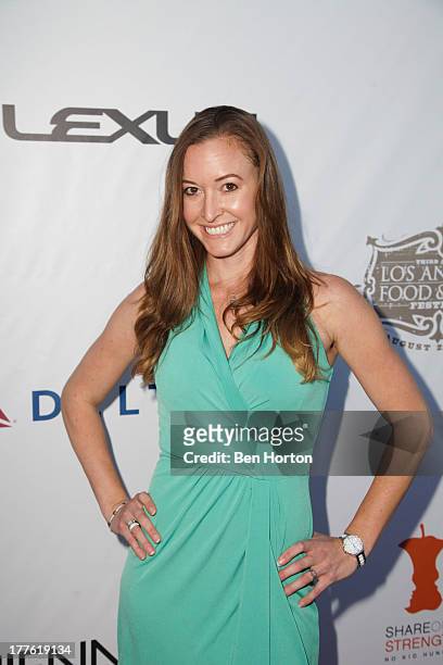 Personality Adrienne Gang attends LEXUS Live on Grand hosted by Curtis Stone at the third annual Los Angeles Food & Wine Festival on August 24, 2013...