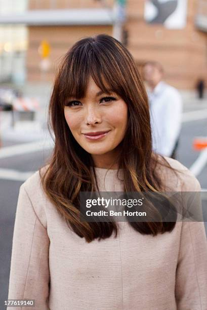Lindsay Price attend LEXUS Live on Grand hosted by Curtis Stone at the third annual Los Angeles Food & Wine Festival on August 24, 2013 in Los...