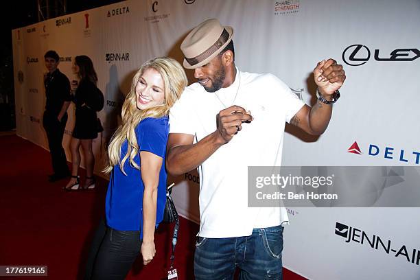 Dancers Allison Holker and Stephen 'tWitch' Boss attends LEXUS Live on Grand hosted by Curtis Stone at the third annual Los Angeles Food & Wine...