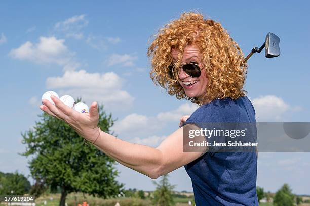 Lucy Diakovska takes part in the 6th GRK Golf Charity Masters at Golf & Country Club Leipzig on August 24, 2013 in Leipzig, Germany.