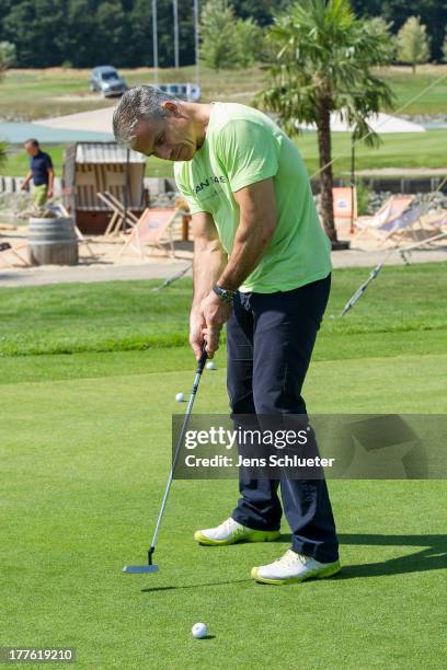 Karsten Speck takes part in the 6th GRK Golf Charity Masters at Golf & Country Club Leipzig on August 24, 2013 in Leipzig, Germany.