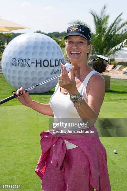 Suzanne von Borsody takes part in the 6th GRK Golf Charity Masters at Golf & Country Club Leipzig on August 24, 2013 in Leipzig, Germany.