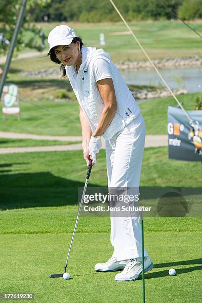 Anja Kruse takes part in the 6th GRK Golf Charity Masters at Golf & Country Club Leipzig on August 24, 2013 in Leipzig, Germany.
