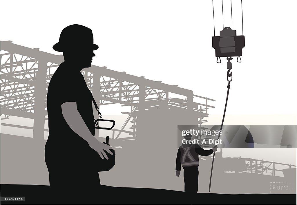 Vector Worker Overhead Layout Overhead High-Res Vector Graphic - Getty Images