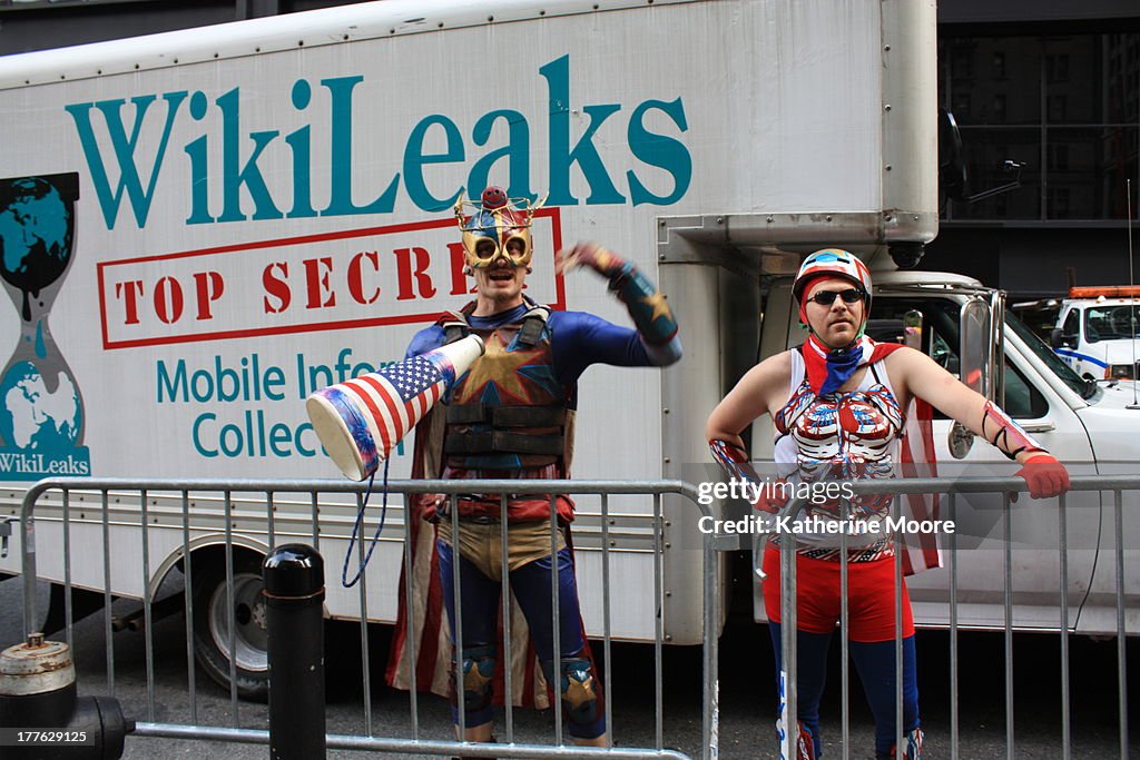 Wikileaks Truck at Liberty Square