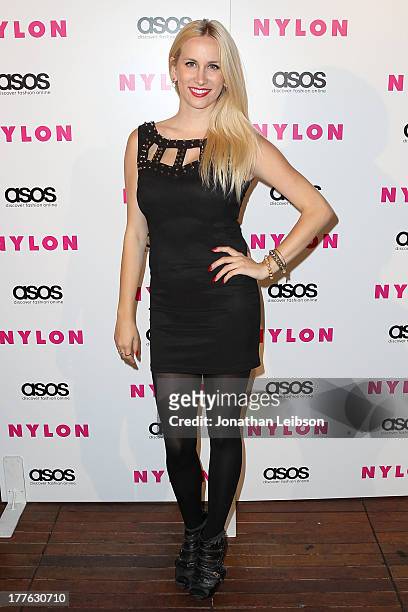 Guest attends the NYLON, ASOS + Cover Star Emily VanCamp Celebrate The September Issue At The Redbury at The Redbury Hotel on August 24, 2013 in...