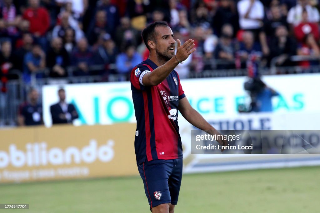 Marco Mancosu of Cagliari reacts during the Serie A TIM match