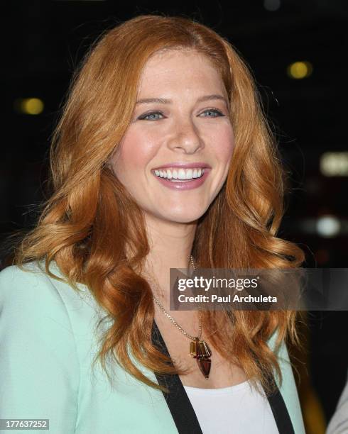 Actress Rachelle Lefevre attends the 3rd Annual Los Angeles Food & Wine Festival on August 24, 2013 in Los Angeles, California.