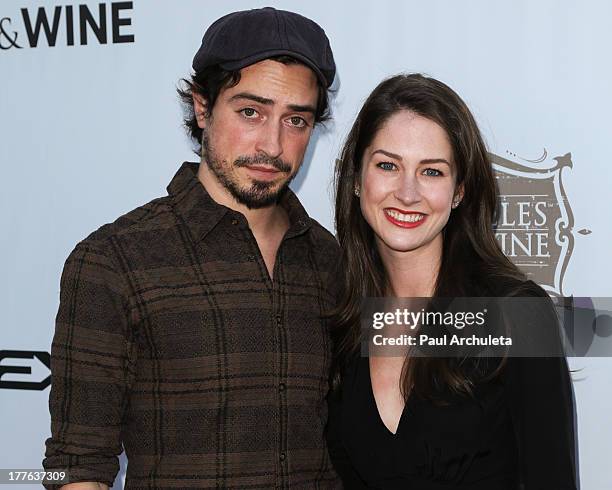 Actor Ben Feldman and his Fiance Michelle Mulitz attend the 3rd Annual Los Angeles Food & Wine Festival on August 24, 2013 in Los Angeles, California.