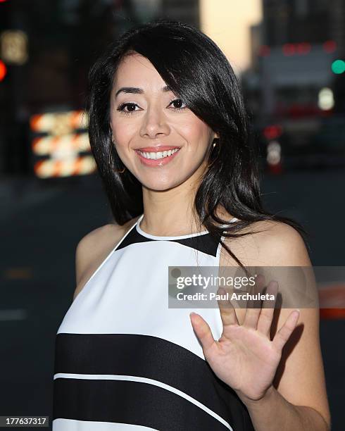 Actress Aimee Garcia attends the 3rd Annual Los Angeles Food & Wine Festival on August 24, 2013 in Los Angeles, California.