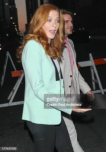 Actress Rachelle Lefevre and chef Chris Crary attend the 3rd Annual Los Angeles Food & Wine Festival on August 24, 2013 in Los Angeles, California.