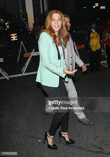 Actress Rachelle Lefevre and chef Chris Crary attend the 3rd Annual Los Angeles Food & Wine Festival on August 24, 2013 in Los Angeles, California.