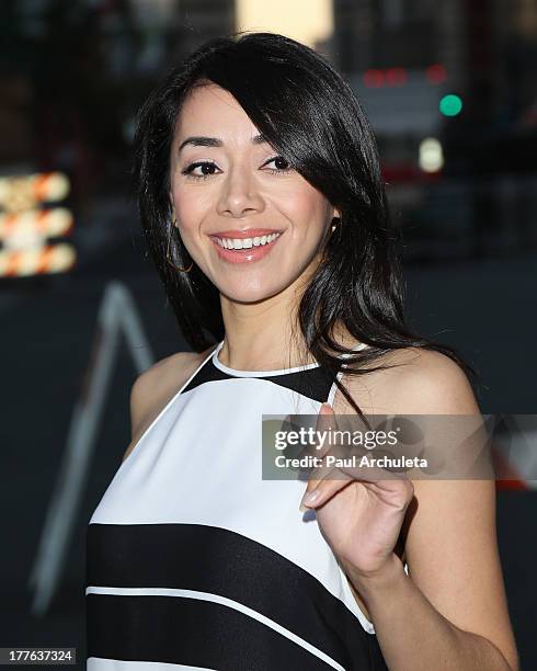 Actress Aimee Garcia attends the 3rd Annual Los Angeles Food & Wine Festival on August 24, 2013 in Los Angeles, California.