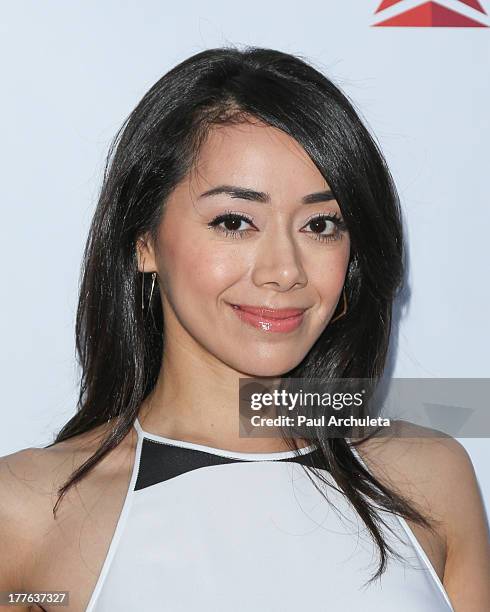 Actress Aimee Garcia attends the 3rd Annual Los Angeles Food & Wine Festival on August 24, 2013 in Los Angeles, California.