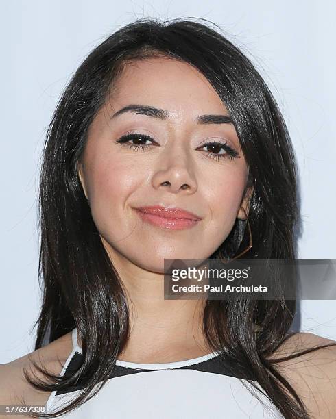 Actress Aimee Garcia attends the 3rd Annual Los Angeles Food & Wine Festival on August 24, 2013 in Los Angeles, California.