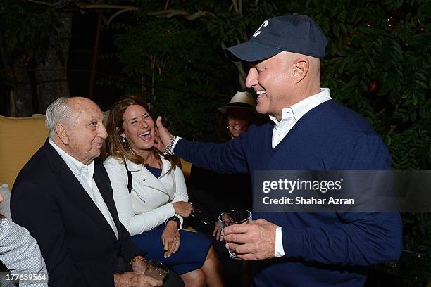 Raymond Perelman, Lorraine Bracco and Ronald Perelman attend 4th Annual Apollo In The Hamptons Benefit on August 24, 2013 in East Hampton, New York.