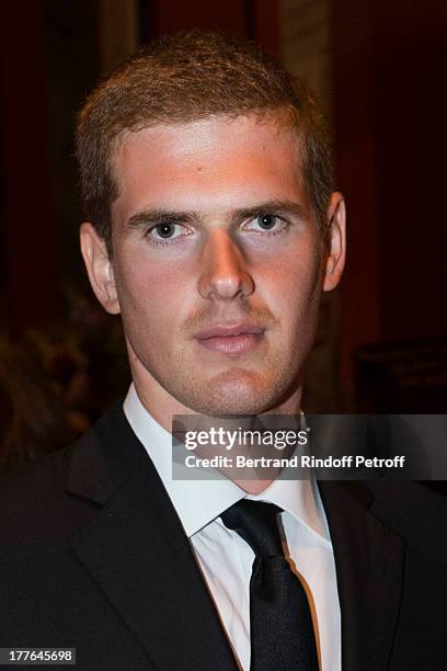 Alexandre Desseigne, the son of President of Barriere Group Dominique Desseigne, attends the Grand Bal Care in Deauville on August 24, 2013 in...