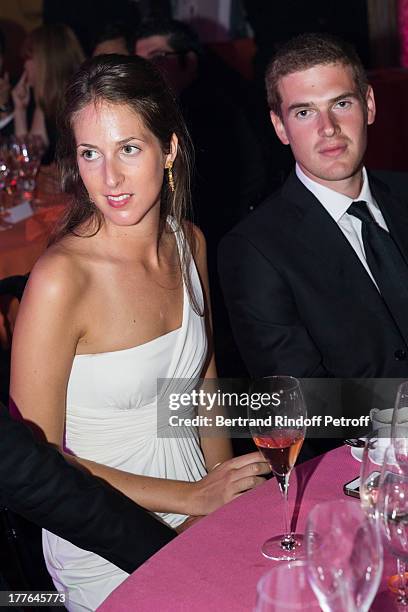 Joy Desseigne and her brother Alexandre Desseigne, the children of President of Barriere Group Dominique Desseigne, attend the Grand Bal Care in...