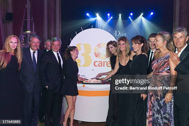 President of Care France Honorary Committee Clelia d'Aulan Benenati, Deauville mayor Philippe Augier, President of Christian Dior Couture Sidney...
