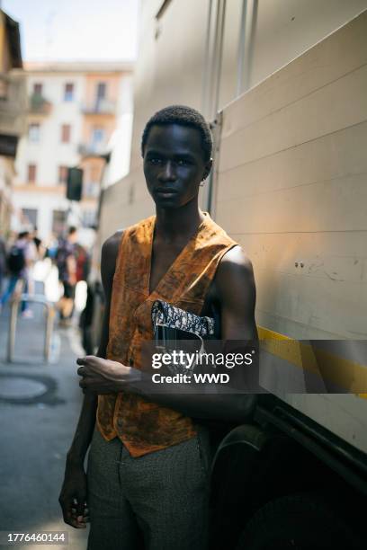 Street Style at Milan Fashion Week Men's Spring 2020, photographed in Milan on June 15 - 17, 2019...