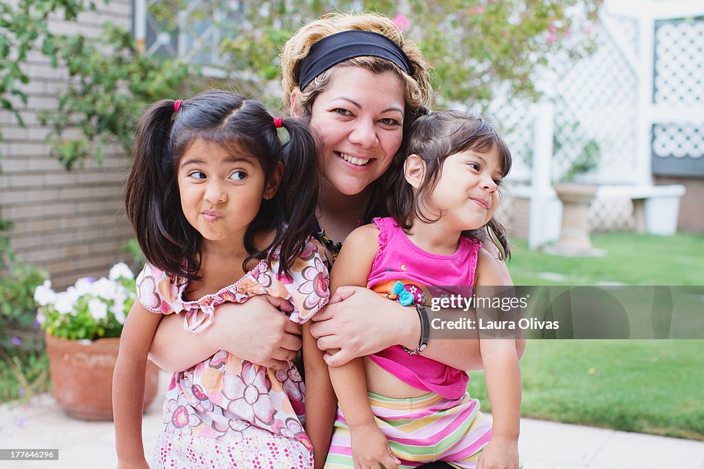 Girl and Silly Toddlers