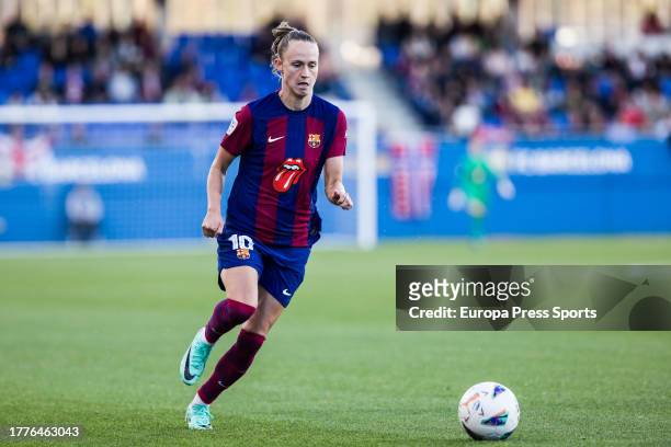 Caroline Graham Hansen of Fc Barcelona Femenino in action during the Spanish league, Liga F, football match played between Fc Barcelona and Sevilla...