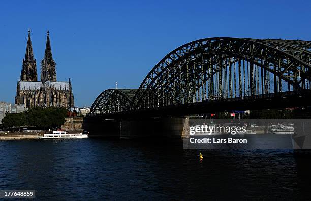 General view of the Cologne Cathedral is seen prior to the Color Run on July 21, 2013 in Cologne, Germany.