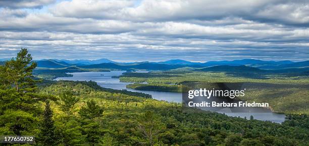 view from bald mountain - adirondack mountains stock pictures, royalty-free photos & images