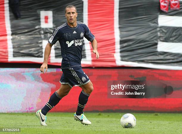 Benoit Cheyrou of OM in action during the French Ligue 1 match between Valenciennes FC and Olympique de Marseille OM at the Stade du Hainaut stadium...