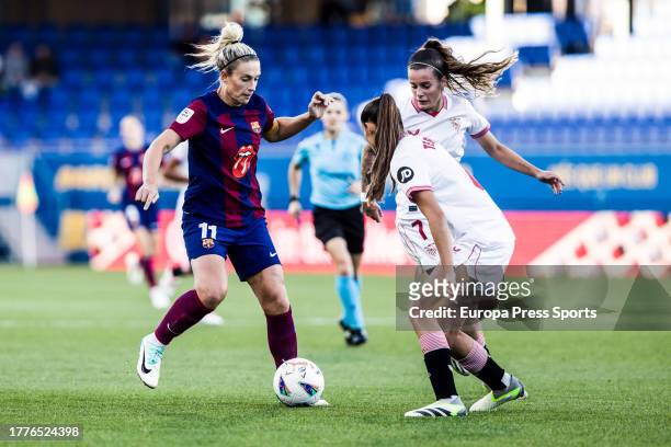 Alexia Putellas of Fc Barcelona Femenino in action during the Spanish league, Liga F, football match played between Fc Barcelona and Sevilla FC at...