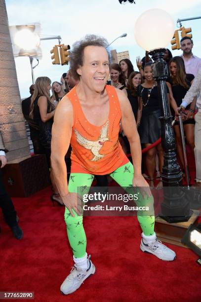 Personality Richard Simmons attends the 2013 MTV Video Music Awards at the Barclays Center on August 25, 2013 in the Brooklyn borough of New York...