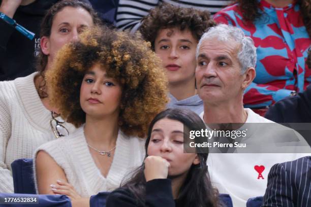 Lena Mahfouf and Karim Mahfouf are seen at the Rolex Paris Masters - Day Seven at Palais Omnisports de Bercy on November 05, 2023 in Paris, France.