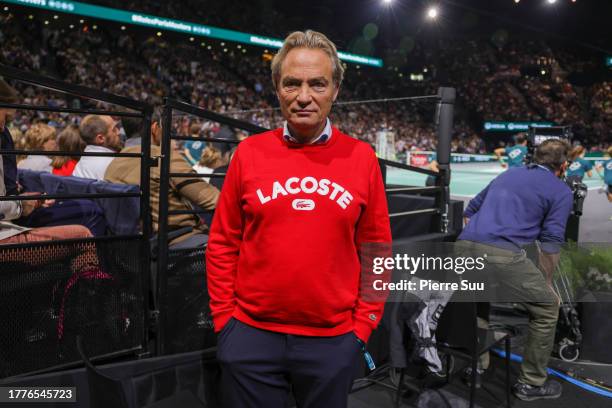 Gilles Cohen is seen at the Rolex Paris Masters - Day Seven at Palais Omnisports de Bercy on November 05, 2023 in Paris, France.